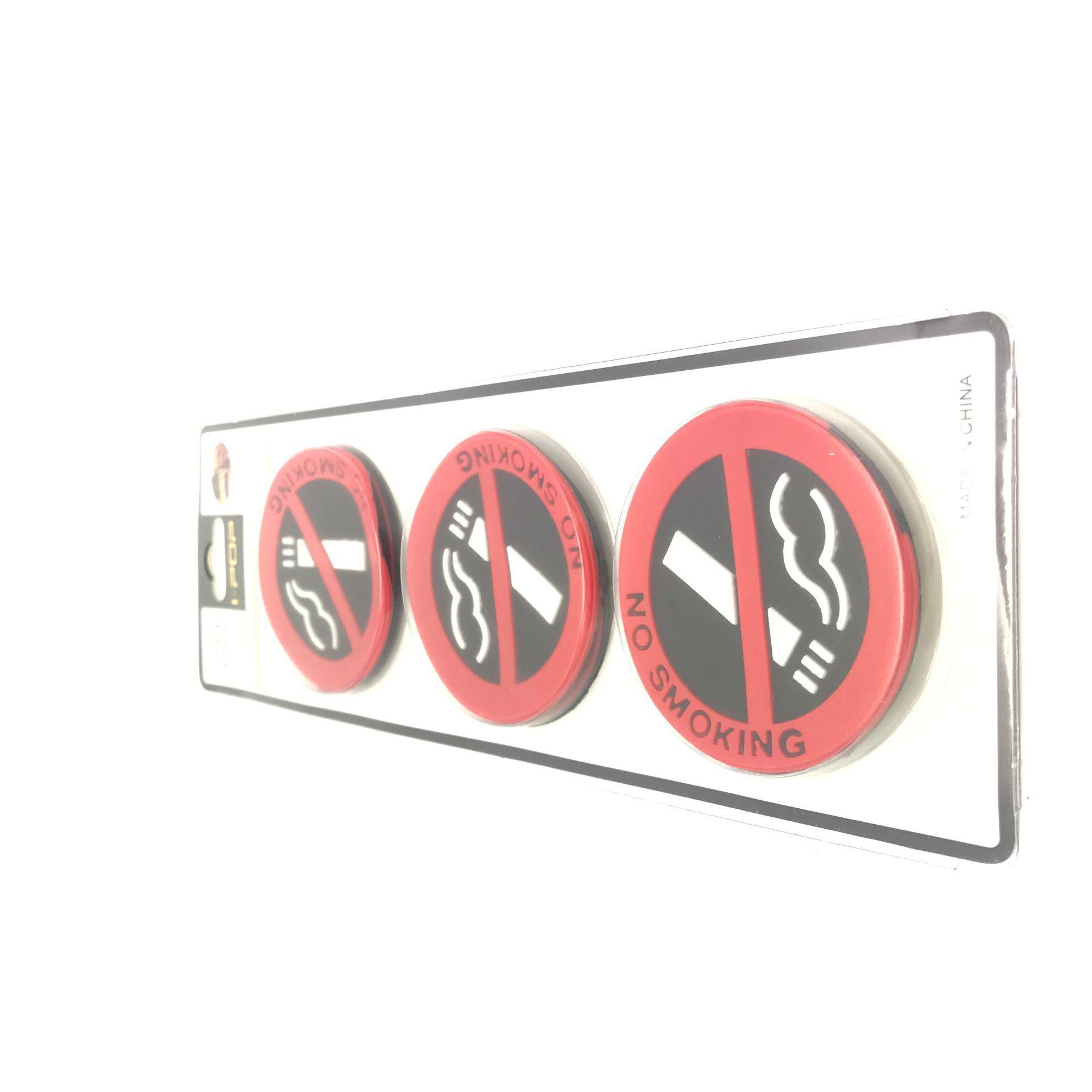 5 Chiếc Không Hút Thuốc Xe Ô Tô Dấu Hiệu Màu Đỏ Vinyl Dán Cấm Cảnh Báo Logo Decal Dán Cho Xe Hơi Tự Động tạo Kiểu Phụ Kiện Trang Trí
