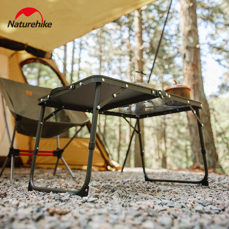 Bàn xếp cắm trại mini MDF có thể điều chỉnh độ cao NatureHike CNK23JU011