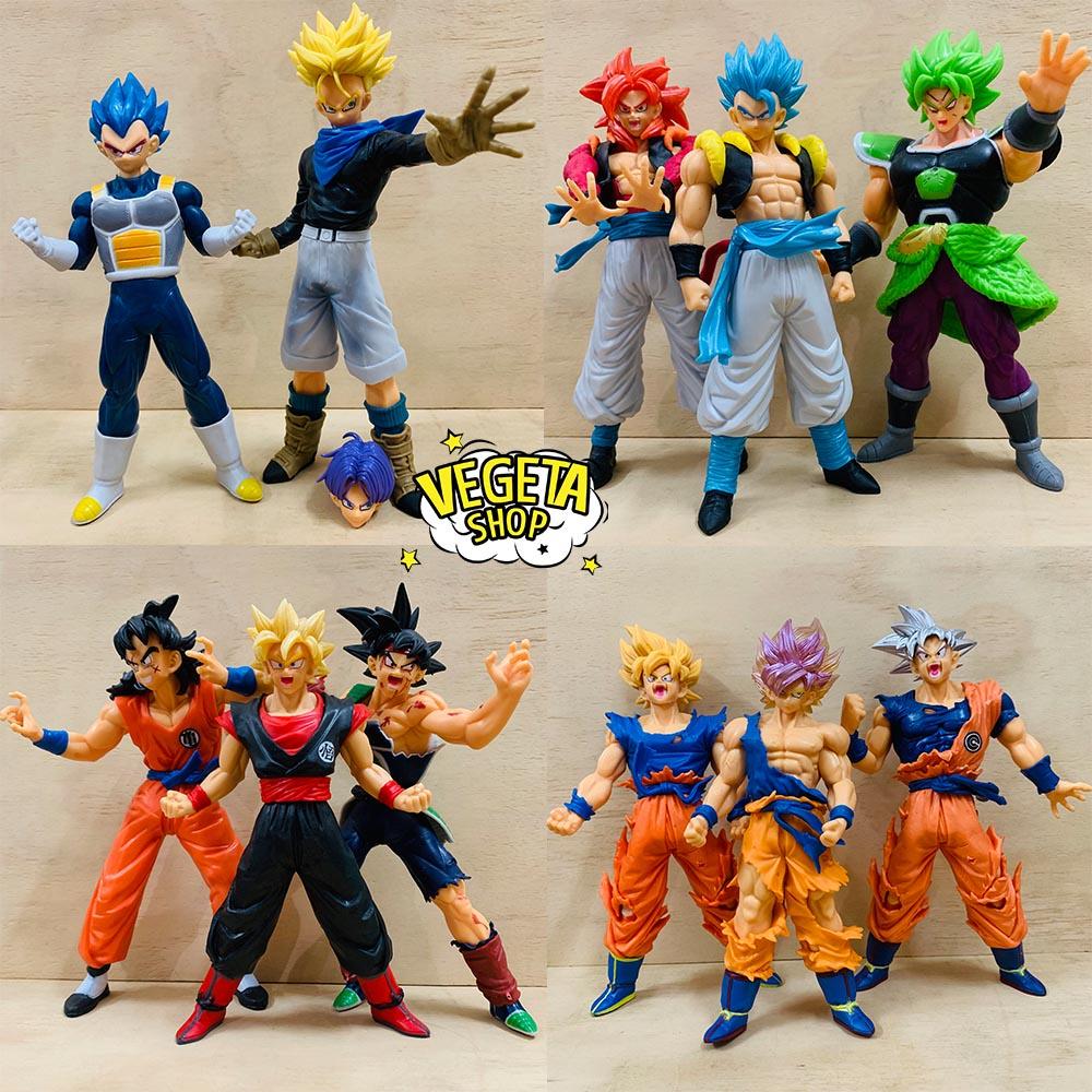 Mô hình Dragon Ball - Gogeta Broly Jiren Vegeta Goku SSJ4 tóc bạc Ultra Instinct UI Trunks Yamcha Bardock Cell Saibaman