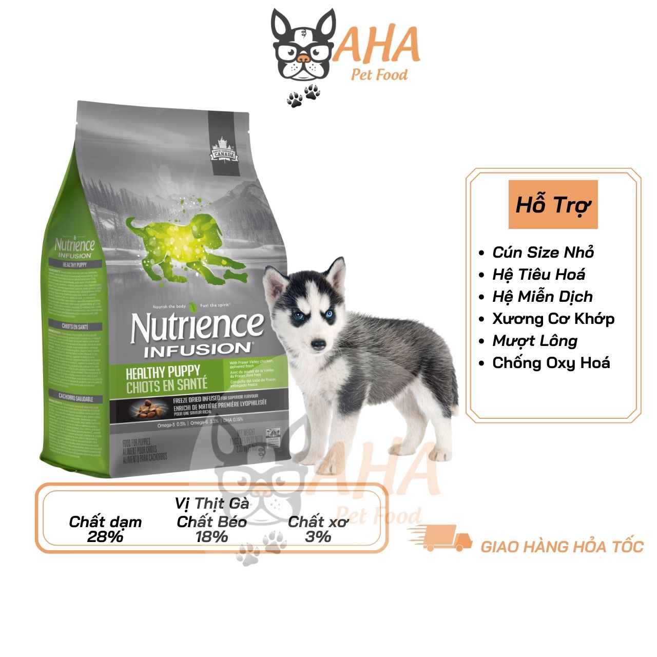 Thức Ăn Hạt Cho Chó Alaska Nutrience Subzero Bao 2.27kg - Thức Ăn Cho Chó, Gồm Có 6 Loại Thịt Cá, Rau Củ, Trái Cây