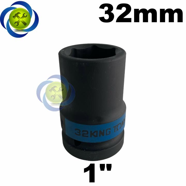 Tuýp 32mm 1 inch Kingtony 883532M loại dài 80mm có 6 cạnh màu đen