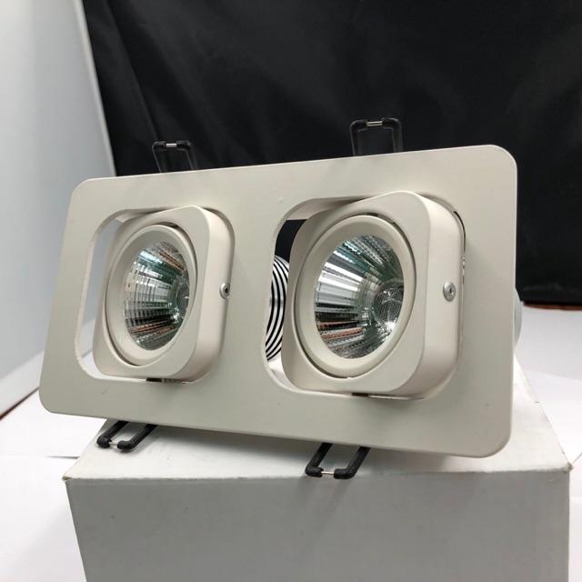 Đèn âm trần đôi xoay 360 14w