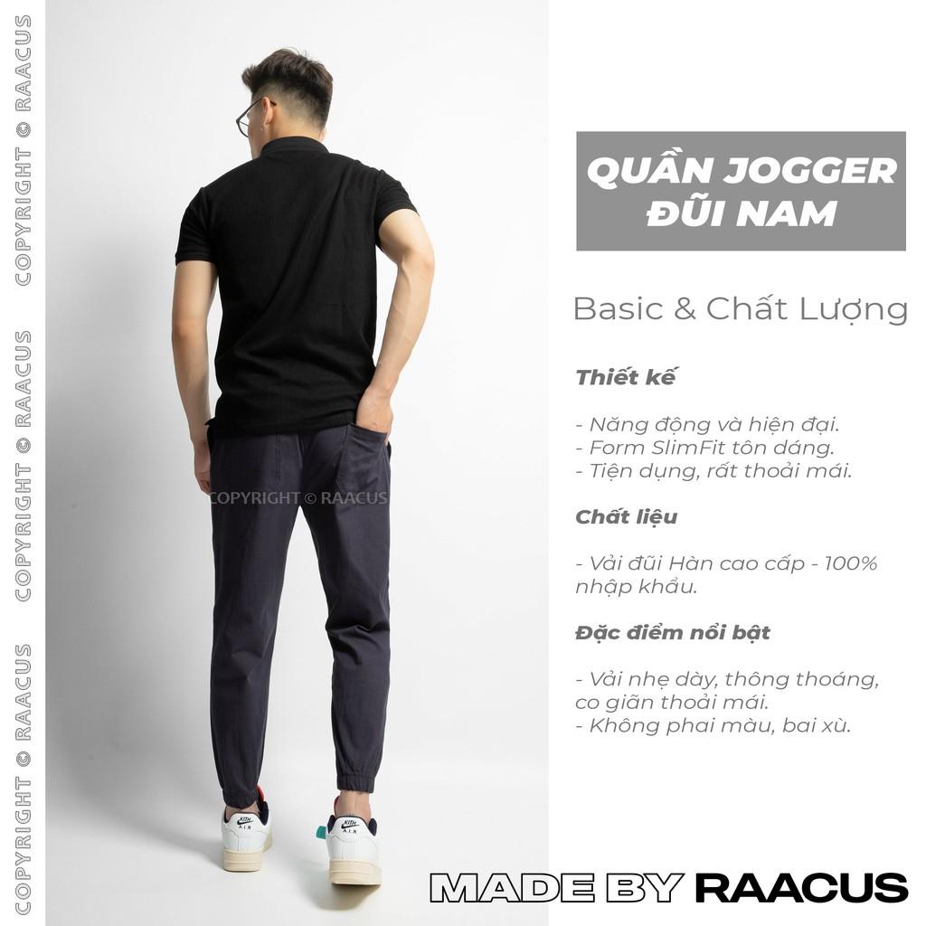 Quần jogger nam chất đũi dáng ôm, quần nam thể thao unisex thời trang cao cấp RAACUS – Q021