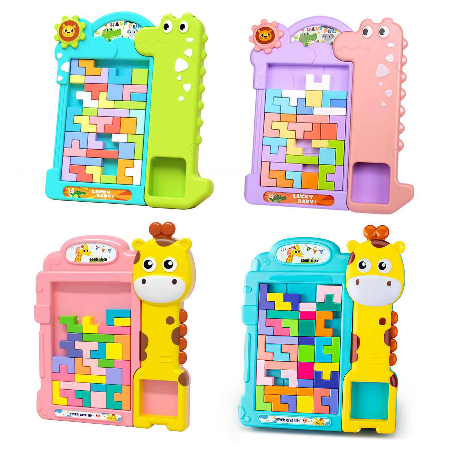 Đồ Chơi Xếp Hình Tetris Luyện Tập Trí Não Cho Trẻ