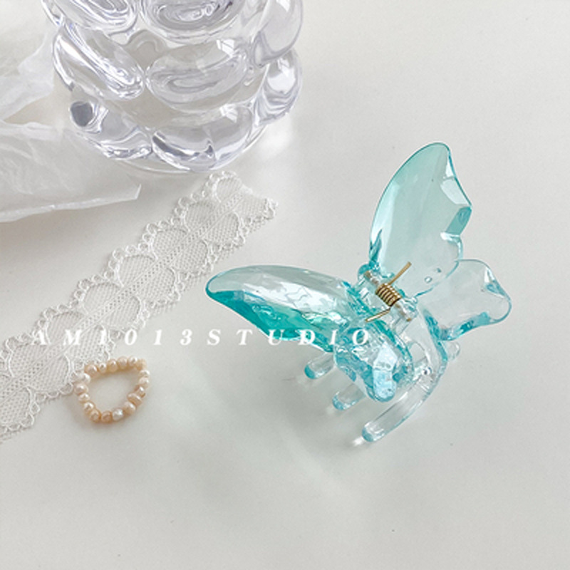 Kẹp tóc con bướm pha lê solid - Kẹp tóc càng cua con bướm phong cách Hàn Quốc - Kẹp tóc đẹp cho lady -KB2