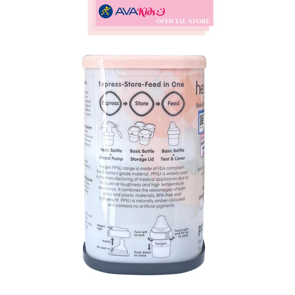 Bình sữa Hegen PPSU 150ml núm ti size S từ 1 – 3 tháng