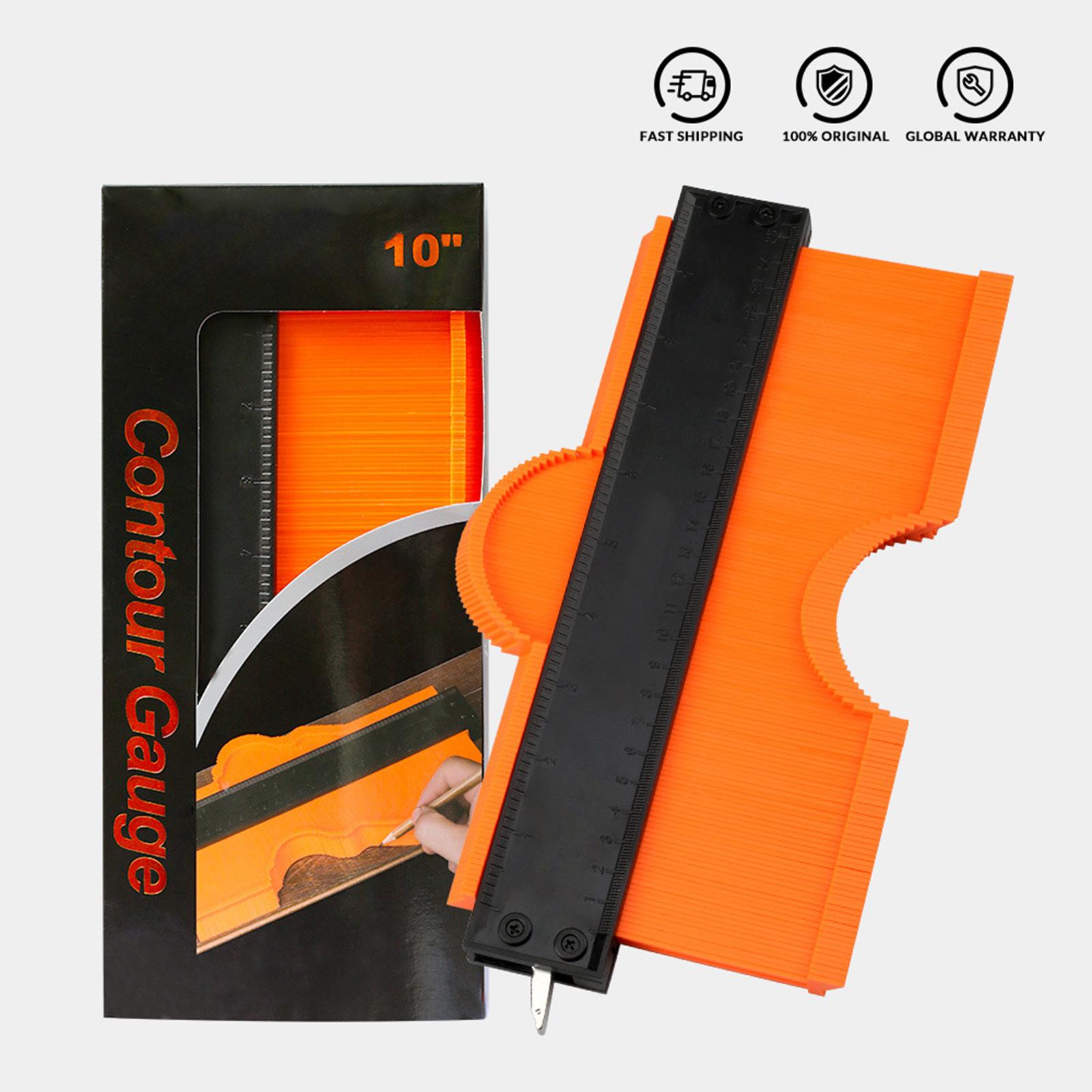 Thước sao chép hình dạng, đo đường viền đa năng, dụng cụ sao chép hình dạng 5,10 Inch