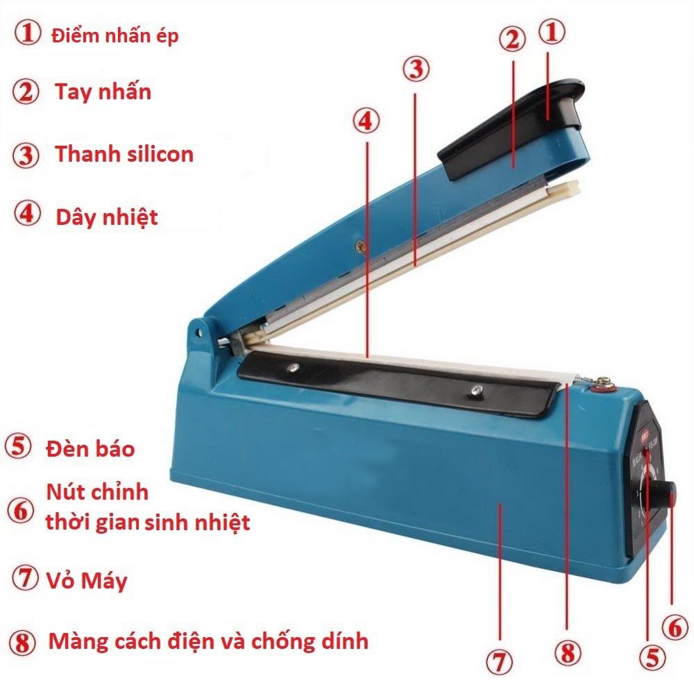 Máy hàn miệng túi nilong dập tay 20cm + 1 thanh dây hàn