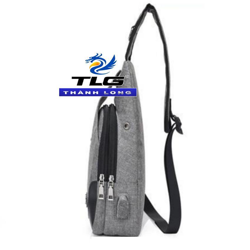 Túi đeo chéo nam cao cấp tích hợp cổng sạc USB Thành Long TLG 208211
