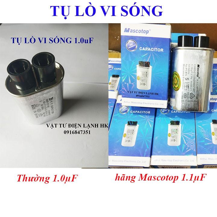 Tụ Lò vi sóng  - Loại tốt 1.0uF - Loại cao cấp hãng Mascotop 1.0 1.1uF không chì Capa Capacitor LVS