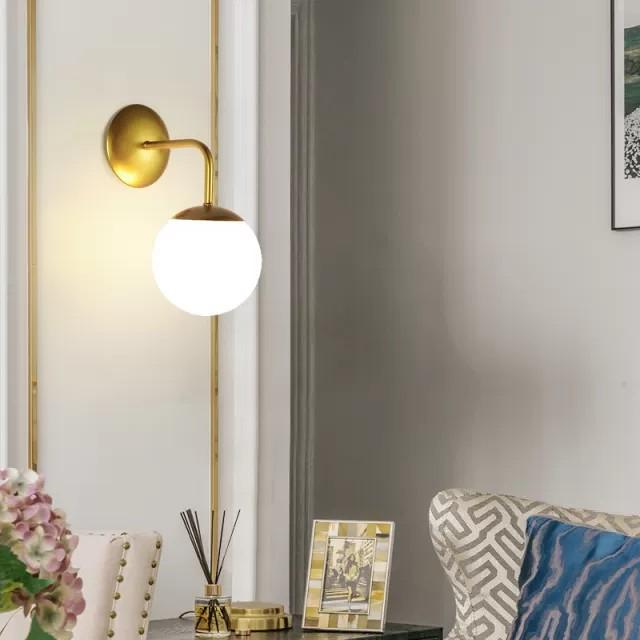 Đèn trang trí gắn tường chao tròn,  DT1152