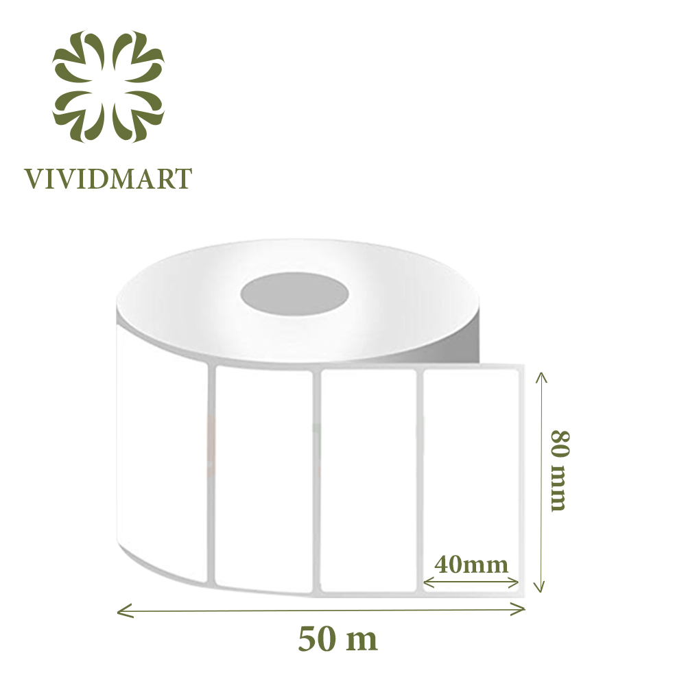 DECAL THƯỜNG 80x40mm IN MÃ VẠCH, IN TEM CUỘN 50m