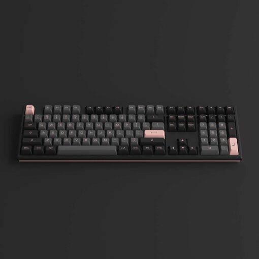 Bàn phím cơ AKKO MonsGeek MG108 Black&Pink (RGB / AKKO sw v3) - Hàng Chính Hãng