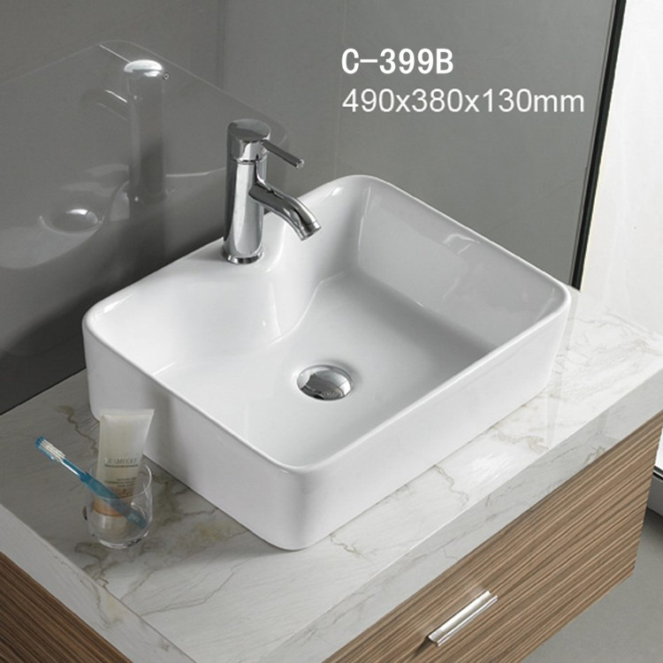 CHẬU LAVABO ĐẶT BÀN ĐÁ MEN NANO TRẮNG SÁNG