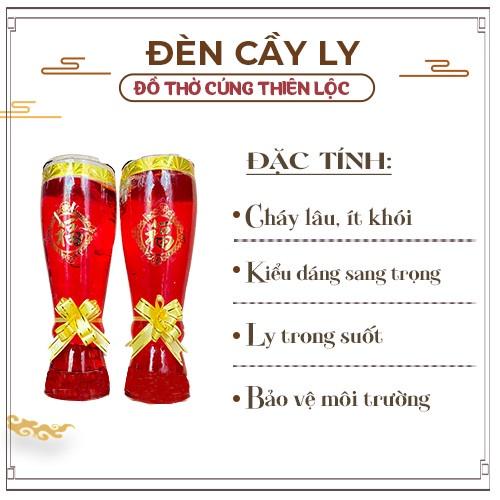 Đèn Cầy Ly Q40 Dạng Hộp Quà Cao Cấp Sang Trọng - Hàng Mã Thiên Lộc