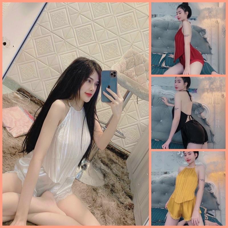Đồ ngủ yếm dập ly sexy dễ thươngĐồ ngủ sexy giá sỉ