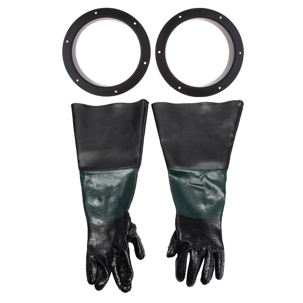 24  Nặng Phun Cát Găng Tay Bảo Vệ W/210 Mm Găng Tay Giữ & Kẹp
