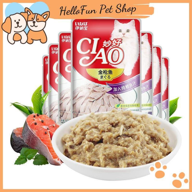 Pate Ciao dành cho mèo thơm ngon, bổ dưỡng (Gói 60g)