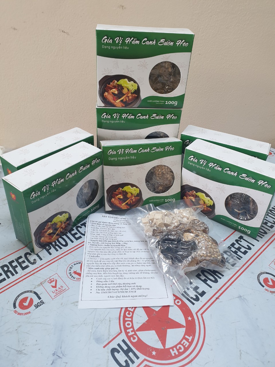 Gia Vị Hầm Canh Sườn Heo Hồng Hùng Tuấn Dạng Nguyên Liệu (100g)
