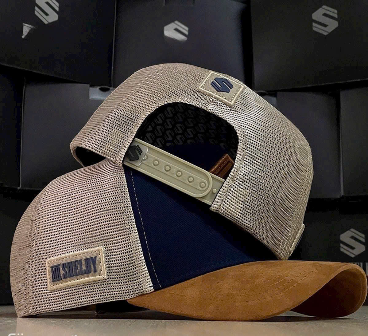 Nón kết, mũ lưỡi trai Trucker Tommy Shelby vải kaki phối lưới form chuẩn siêu đẹp