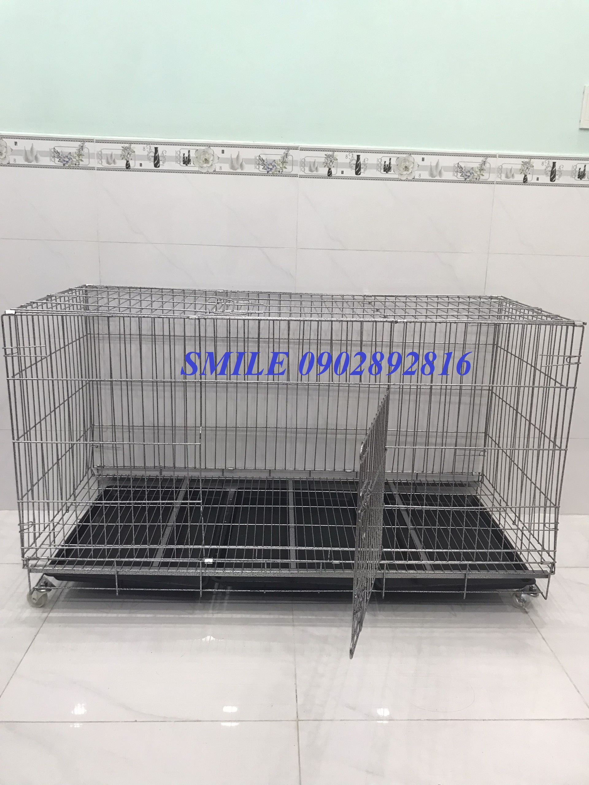 CHUỒNG CHÓ SIZE LỚN 1MX60X70CM GẤP GỌN TIỆN LỢI DÀNH CHO PET LỚN