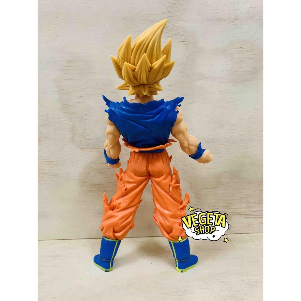 Mô hình Dragon Ball Z - Mô hình Songoku Son Goku Super Saiyan SSJ - Goku tóc vàng vận nội công 2 - Cao 20cm