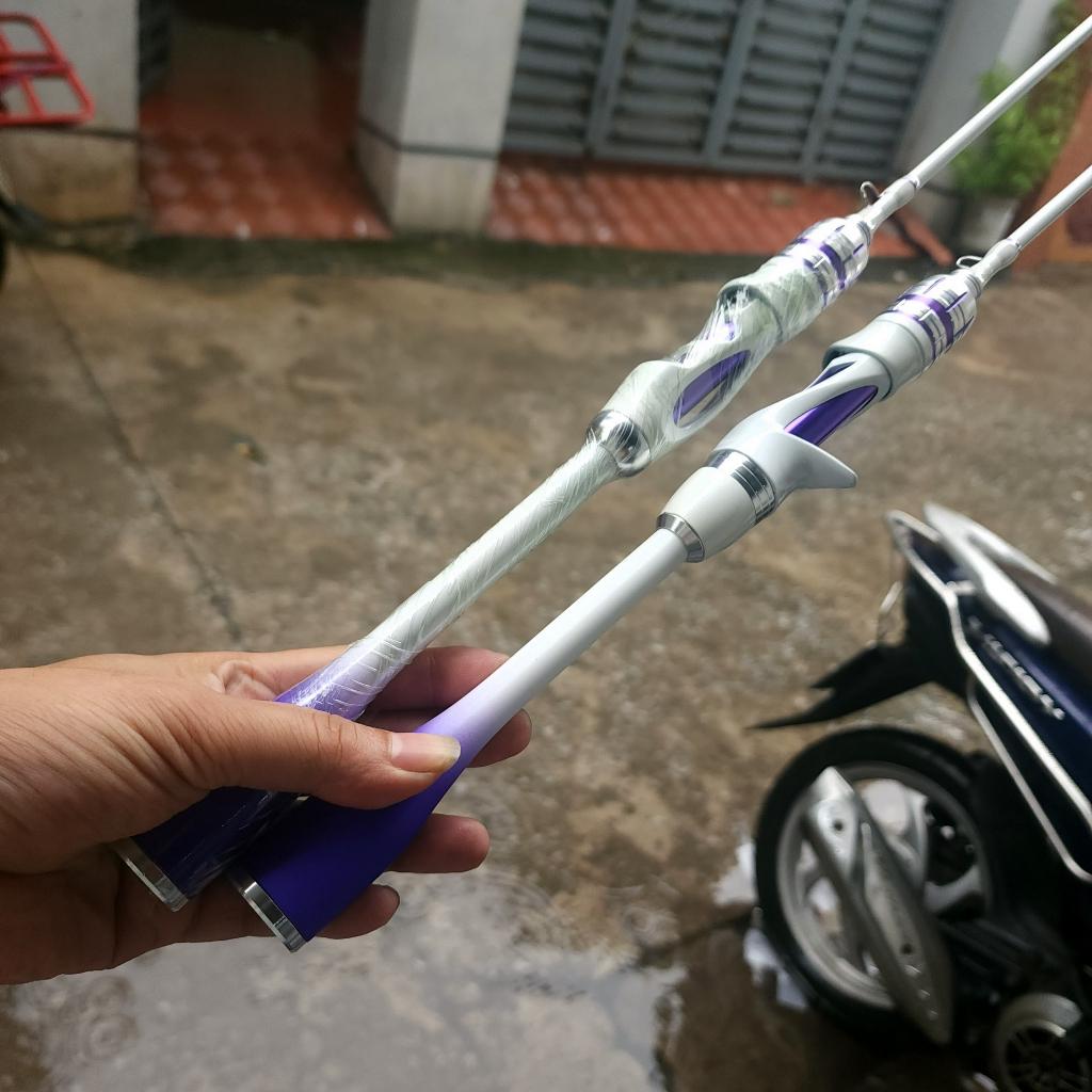 Cần CÂU CÁ UL Hoàng Đế - Emperor predator Màu Tím trắng hài hòa