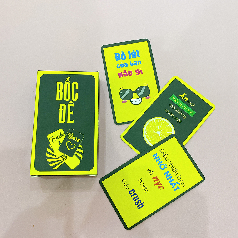 Bộ Bài Truth Or Dare Bốc Đê Độc Lạ 50 Lá Drinking Game Hot Trend 2022 Thích Hợp Cho Những Bữa Tụ Tập Bạn Bè Vui Chơi