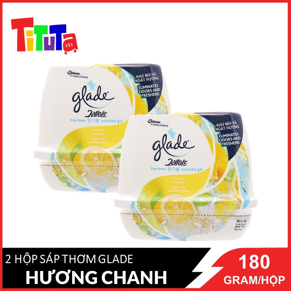 Combo 2 Sáp Thơm Glade Hương Chanh 180gx2