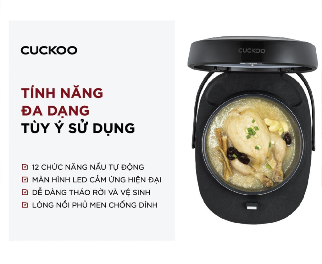Nồi Cơm Điện Tử Cuckoo CR-0690F/BKBKCRVNCV 1.08L - Hàng chính hãng