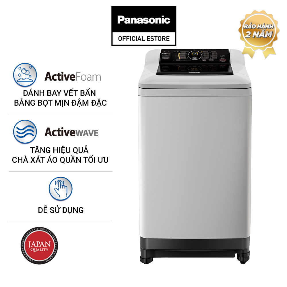 [Lắp đặt trong vòng 24h] Máy Giặt Cửa Trên Panasonic 9.0KG NA-F90A4HRV - Hàng chính hãng