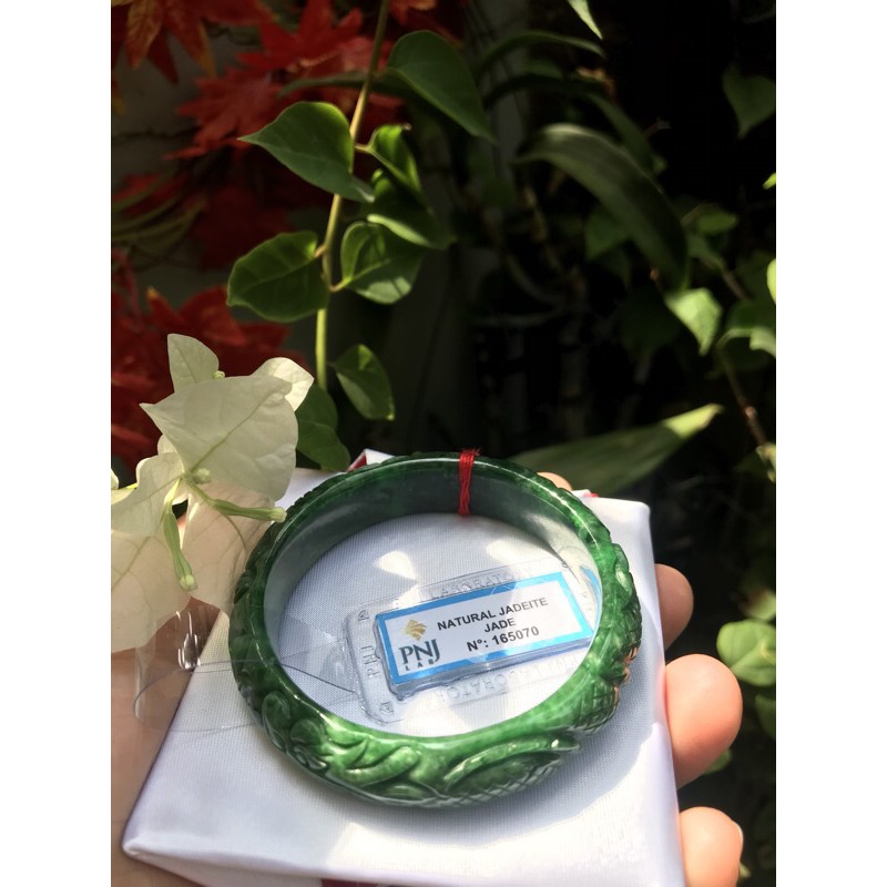 VÒNG TAY Nữ TRẠM RỒNG VIP 53mm bản cao 14mm độ dầy vòng 7,2mm XANH ĐẬM ĐÃ KIỂM ĐỊNH P No 165070 CHẤT LIỆU 100% ĐÁ TỰ NHIÊN ĐẸP phù hợp các Chị mệnh thủy môc hỏa 53kg đến 60kg đeo ạ