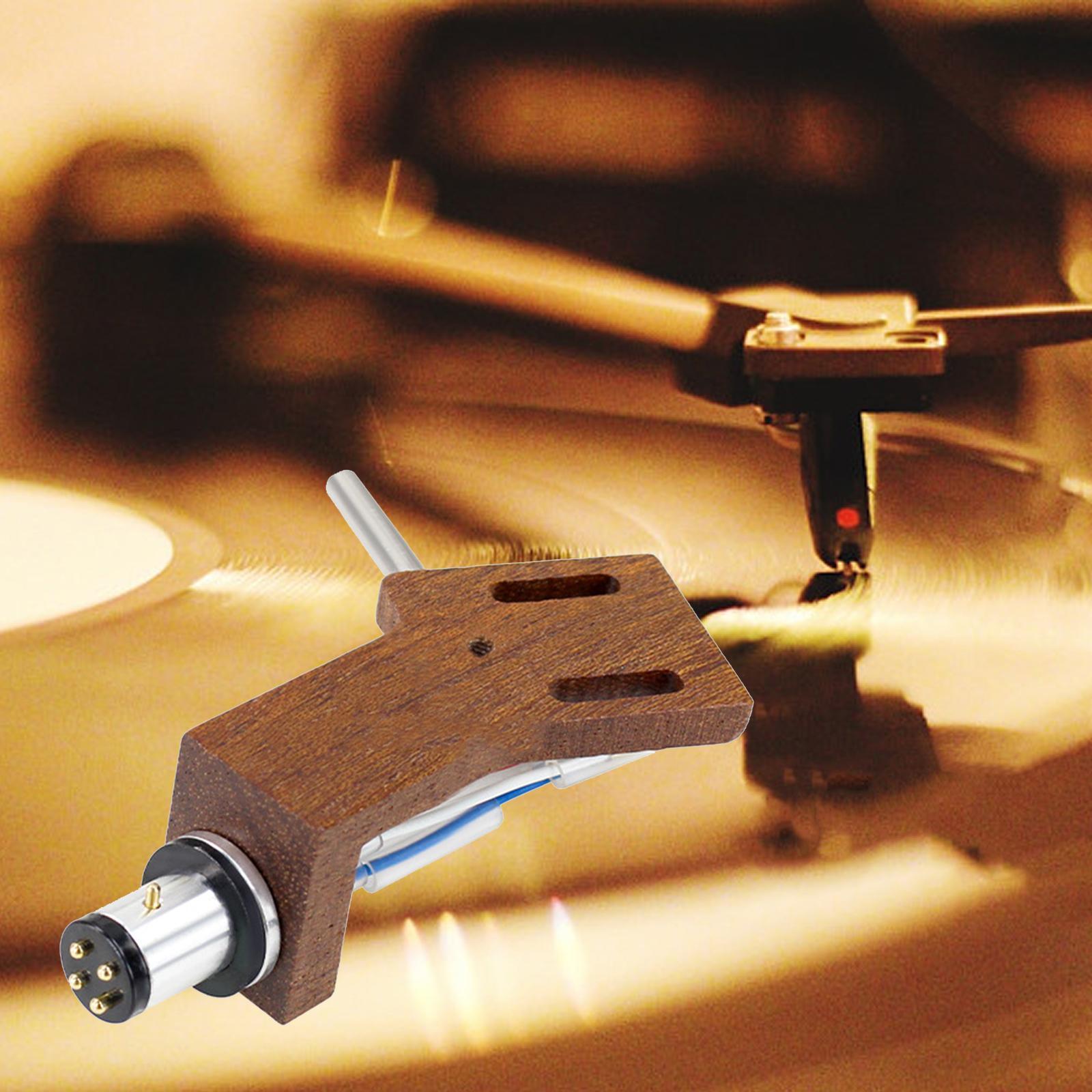 Turntable Headshell Wooden Durable LPs Audio Phono Stylus cartridges