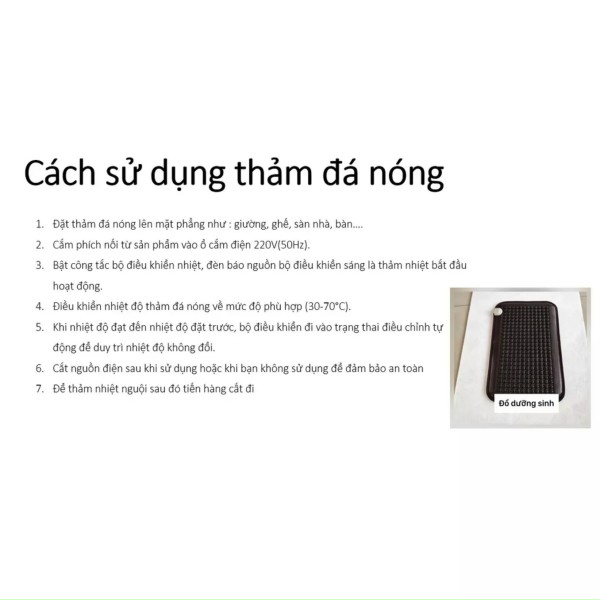 Thảm Đá Nóng 50*150 Hỗ Trợ Giảm Đau Lưng Vai Gáy, Ngủ Ngon TẶNG 1 Túi Cao Dán Thảo Dược 50 Miếng