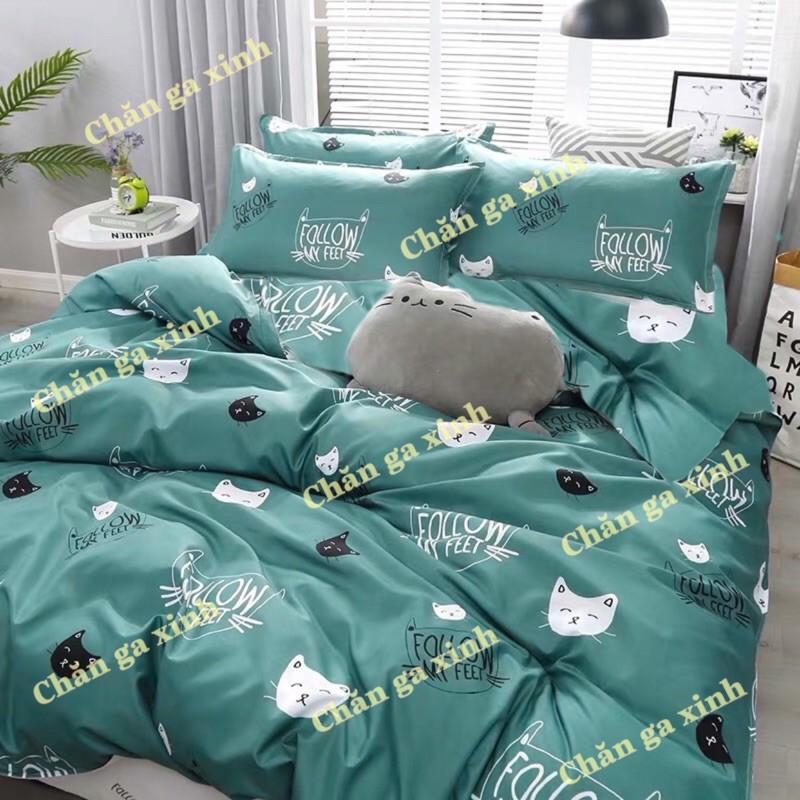 TRỌN BỘ 5 MÓN VỎ CHĂN GA GỐI POLY NHIỀU MÀU