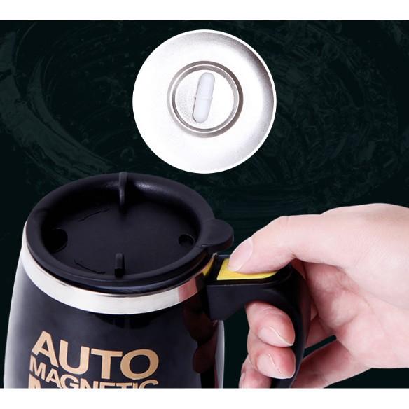 Cốc pha cafe tự khuấy nhựa inox tay cầm /Cốc khuấy cafe ruột inox .