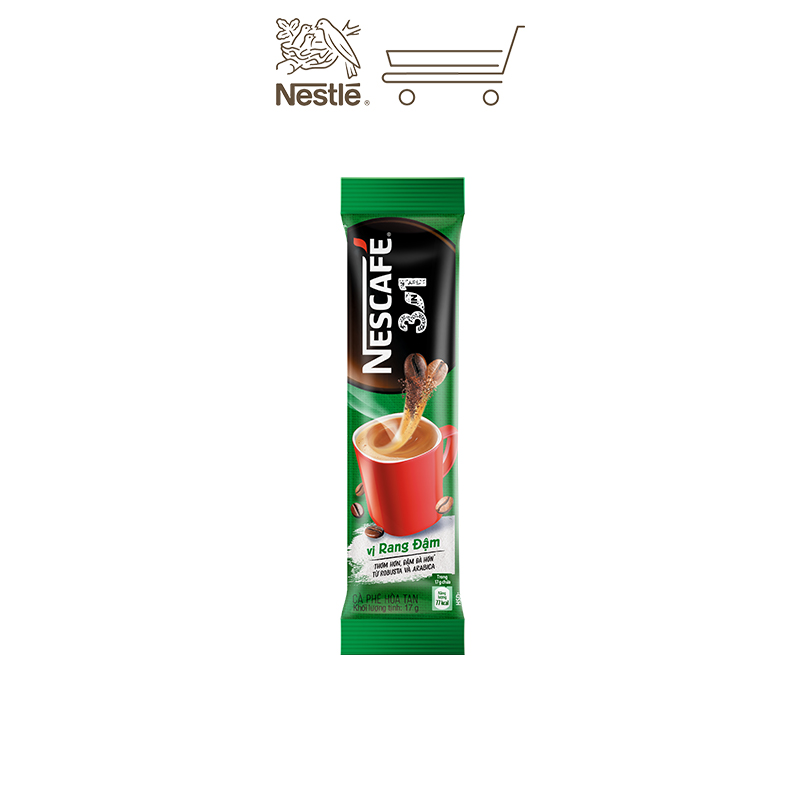 Combo 2 bịch cà phê NESCAFÉ 3IN1 VỊ RANG ĐẬM - công thức cải tiến