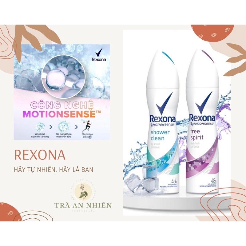 Xịt khử mùi Rexona khô thoáng mát lạnh sảng khoái dành cho nữ - Chai 150ml