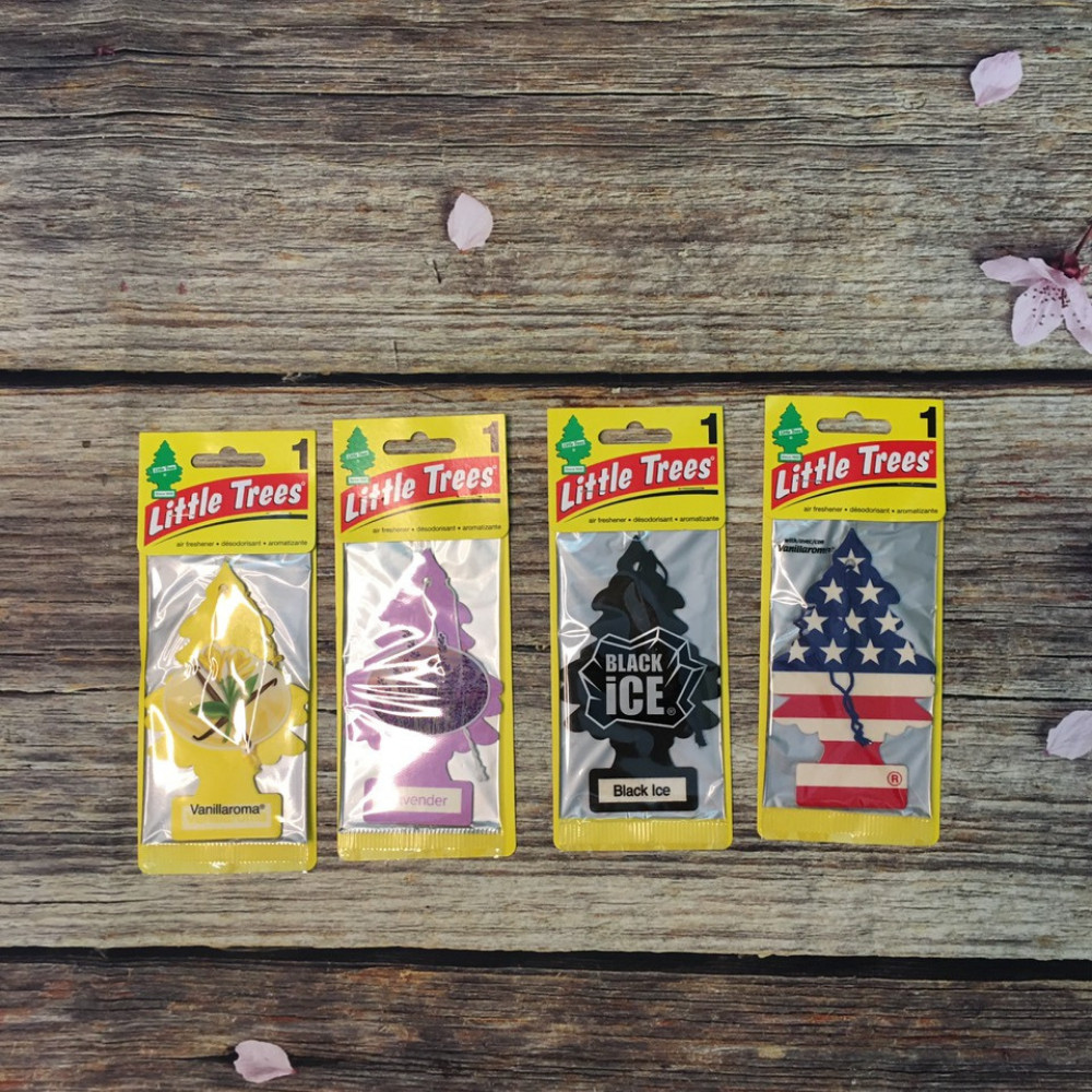 Cây Thông Thơm Treo Xe Little Trees Mùi Vanillaroma - Black Ice - Lavender Cho Hương Thơm Nhẹ Nhàng
