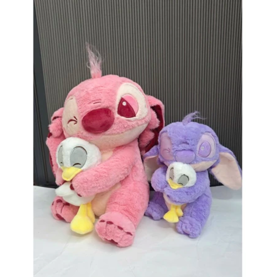 Thú nhồi bông Stitch ôm vịt dễ thương - Size từ 40 đến 80cm - Quà tặng gấu bông Stitch êm mịn cho bé