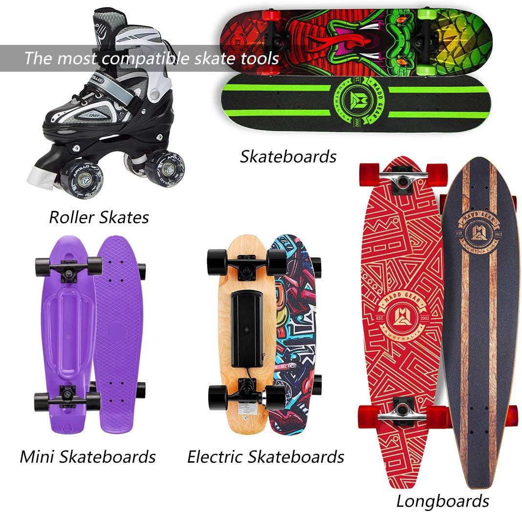 Skateboard T-Tool, Portable Multi-Function T-Tool Wrench, with Skateboard và L-Type Allen Wrench, for Skateboard, Tools, Scooter, Longboard, Mini Skateboard