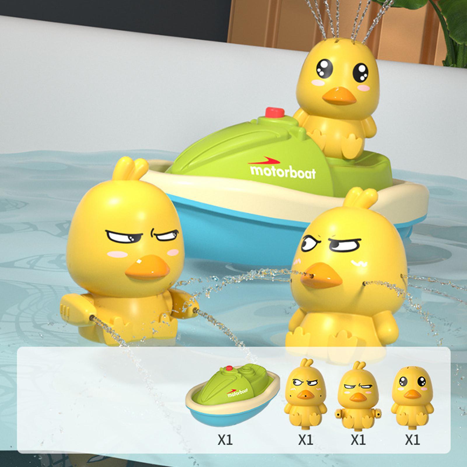 Bath Toys Cute Duck,Electric Water Spray Bathroom Bathing Toys,Kids Bath and Shower Bathtubs Interactive Children Gifts
