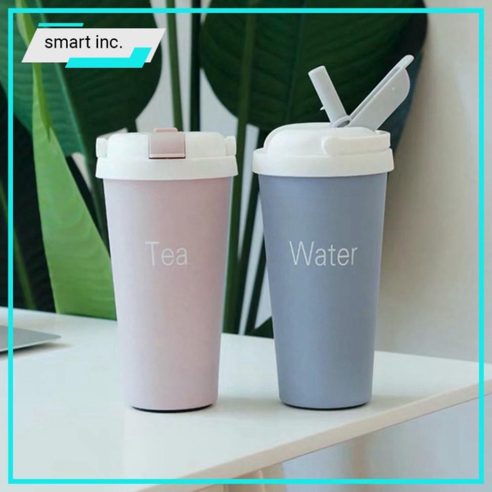 Ly Giữ Nhiệt Coffee Bình Cốc Giữ Nhiệt Có Ống Hút Inox 500ml
