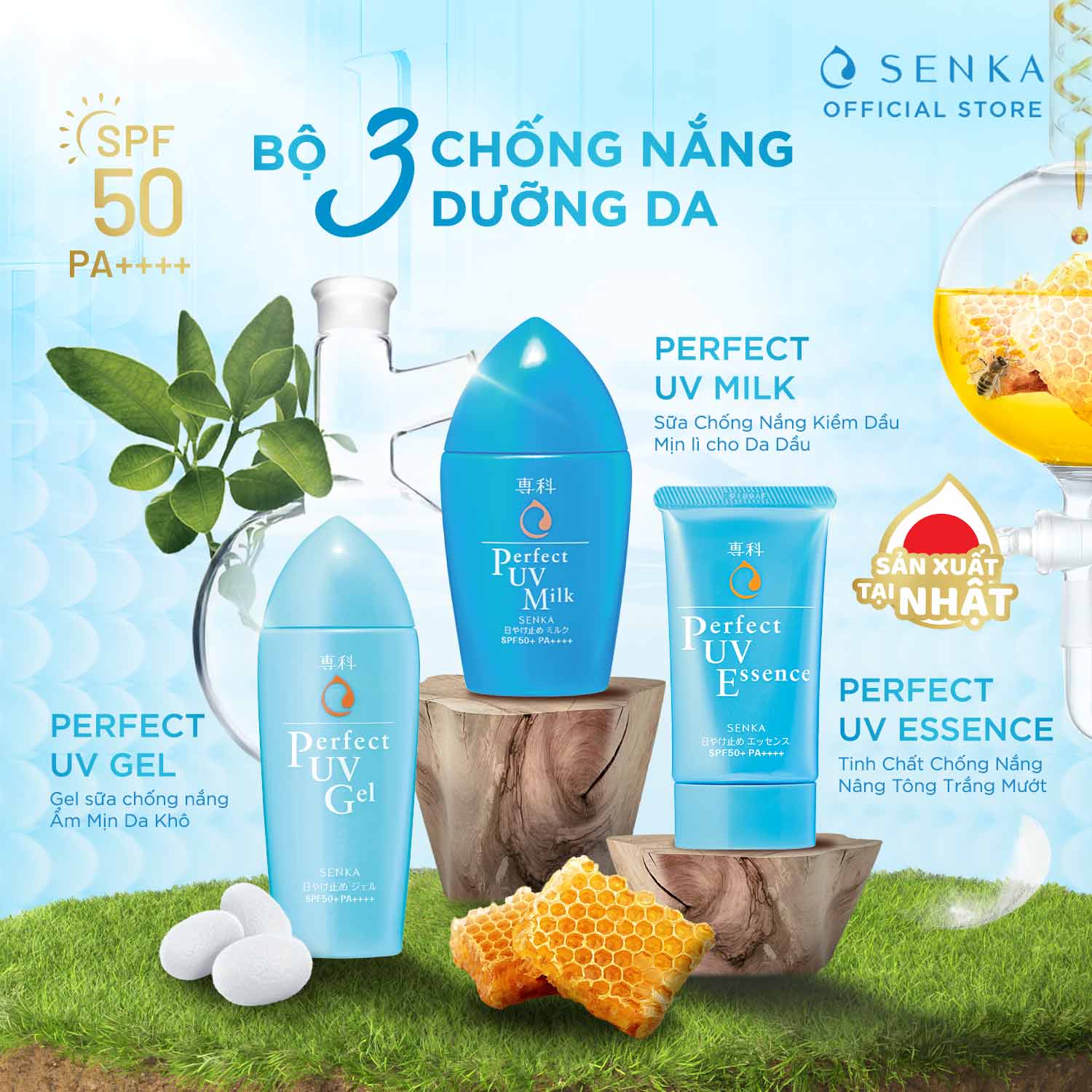 Gel sữa chống nắng Senka Perfect UV Gel 80ml