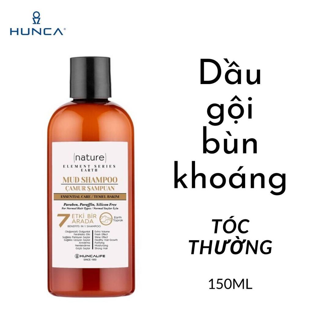 Dầu Gội Giảm Gàu, Cân Bằng Bã Nhờn, Dưỡng Ẩm Cho Tóc Chiết Xuất Bùn Khoáng Hương Thơm Tươi Mát HUNCA CARE 400ML