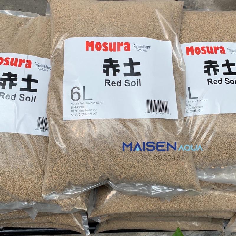 Phân nền nuôi tép Mosura Red Soil chuyên tép cảnh - Bao 1 Lít