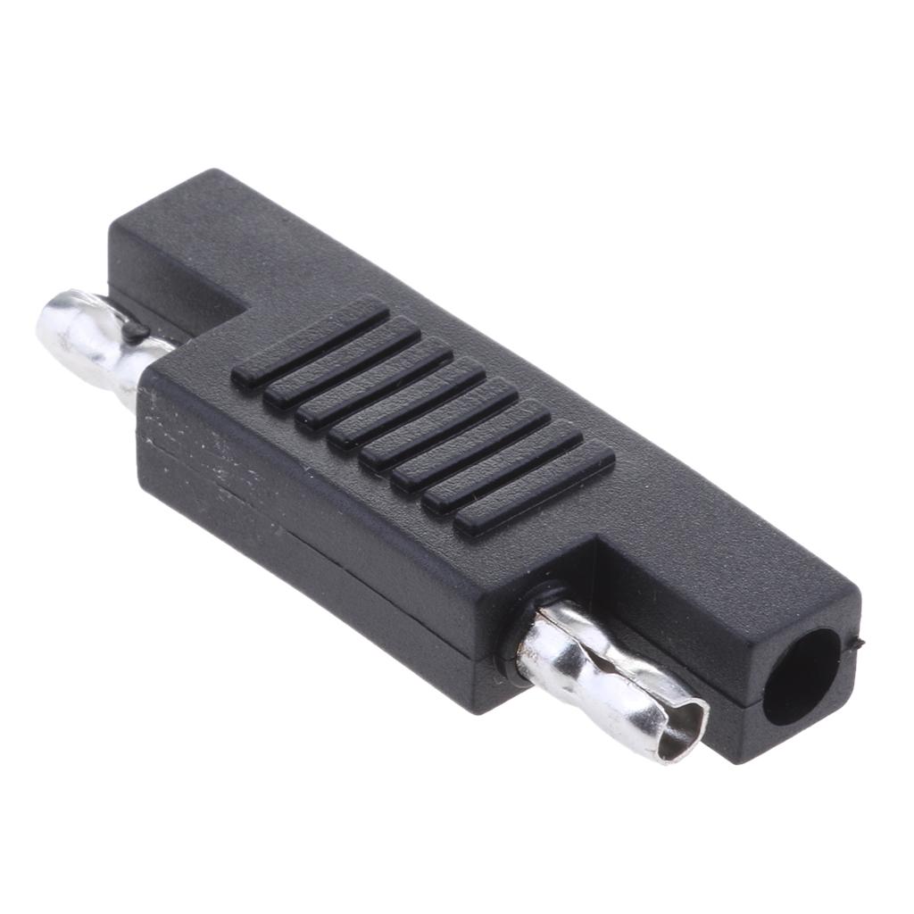 2Pcs SAE Male to Male Power Adapters Connectors Solar Panel Battery Kits