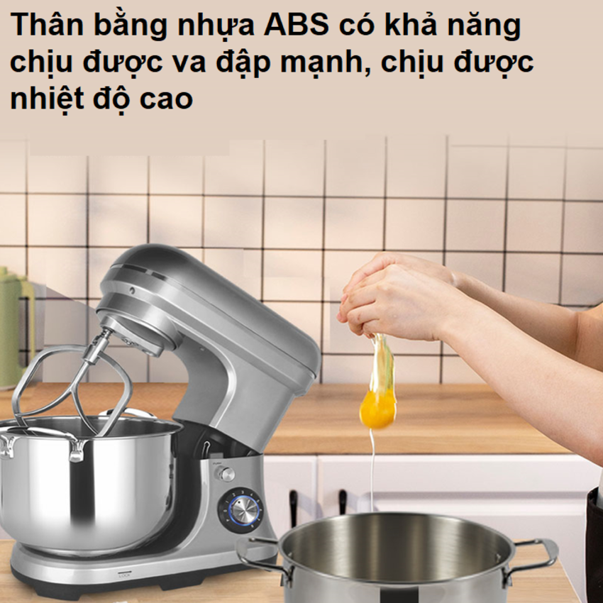 Máy trộn bột, nhào bột, đánh trứng dung tích 10 lít cao cấp nhãn hiệu DSP KM3059 có 8 mức độ vận hành - HÀNG NHẬP KHẨU