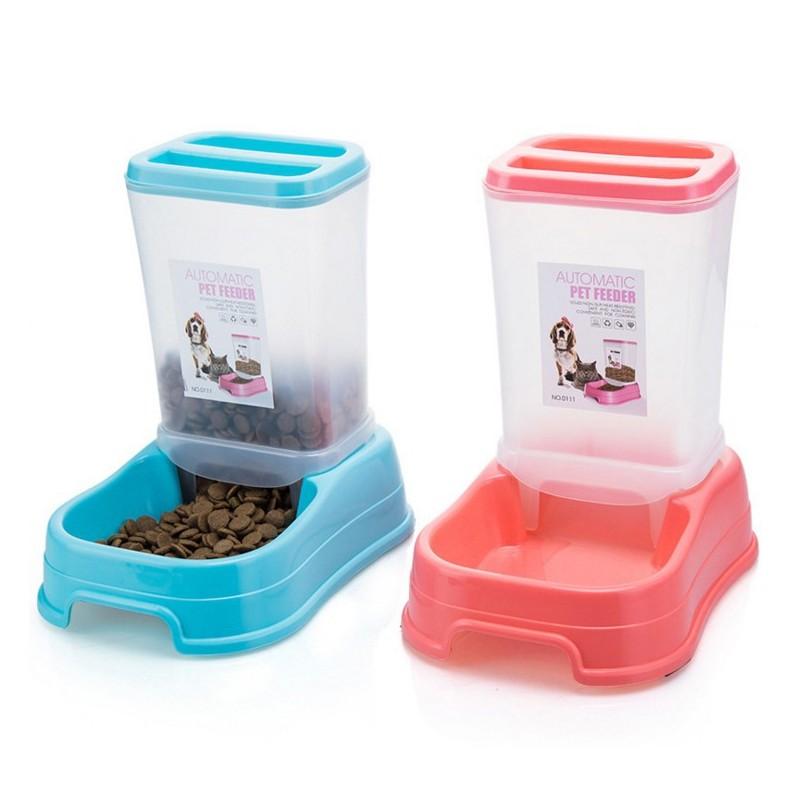 Bát ăn tự động cho chó mèo Kún Miu 0111 chất liệu nhựa (Automatic Pet Feeder)