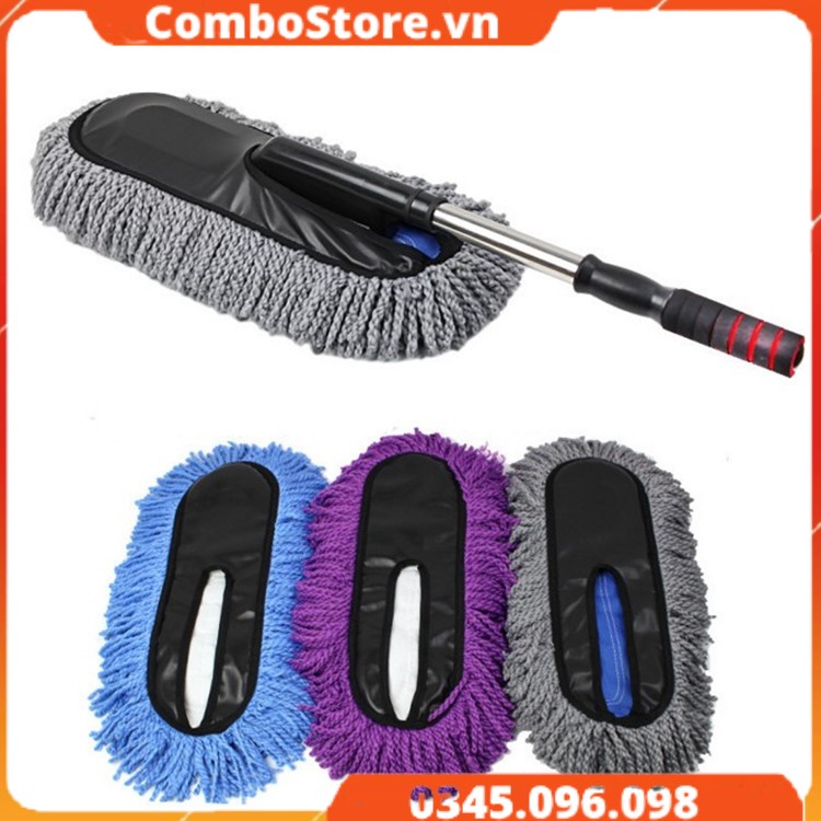 Chổi rửa xe ô tô chuyên dụng cán co giãn – Chổi lau rửa xe Nano cán xếp gọn tiện lợi